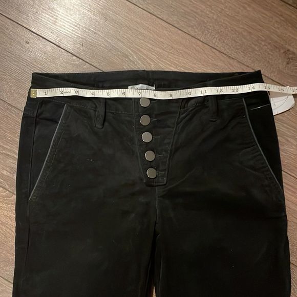 Dex Black Velvet Pants with 5 Closure Buttons NWT - Picture 6 of 7